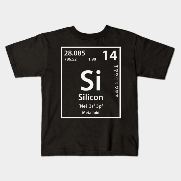 Silicon Element Kids T-Shirt by cerebrands